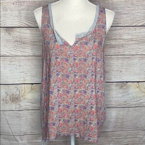 Women’s - Splendid Grey Pink Tank Top Large